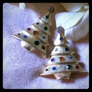 Vintage TipTop Christmas Tree Shoe Clips